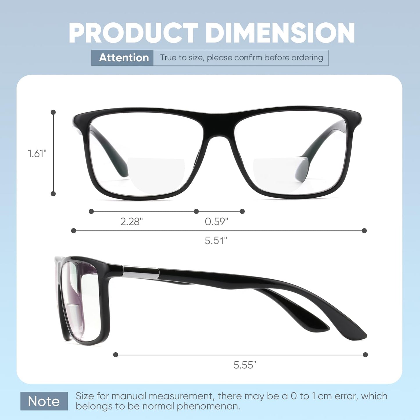 Missfive Photochromic Bifocal Reading Glasses Men Blue Light Protection, Designer Transition Retro Computer Readers Far and Near Dual-Use Lens Stylish Vintage Eyeglasses Matte Gray Eyewear