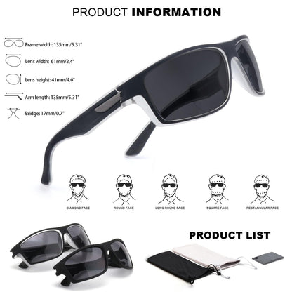 Missfive 2-Pack Mens Ultimate Bifocal Sunglasses with Readers Built In Sporty Upgraded Wrap Frame, UV400 Protection Driving & Reading Glasses for Outdoor Activities, Black & Black/Translucent Frame