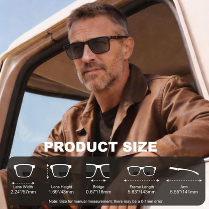 Missfive 2 Pack Snazzy Mens Bifocal Sunglasses with Readers Built in, Breathable Rugged TR90 Lightweight Dark Lenses Bi-Focal Reading Glasses, UV400 Protection, Outdoor/Driving/Gardening, Black & Gray drift