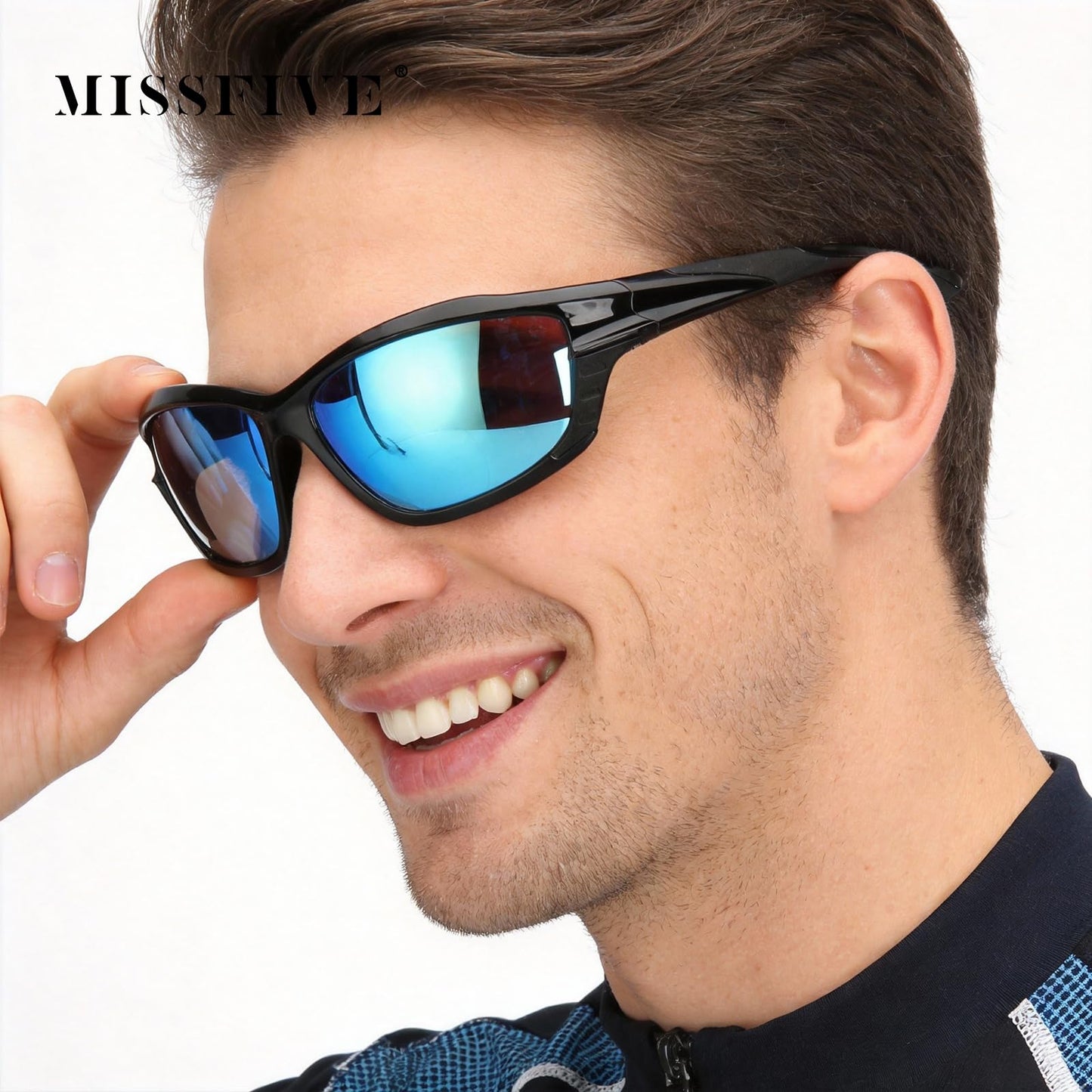 Missfive 2-Pack Mens Go-To Bifocal Sunglasses with Readers Built In, Resilient Temple Comfort-Fit Sport Wrap Around Frame & UV400 Protection, Driving & Reading Glasses for Outdoor